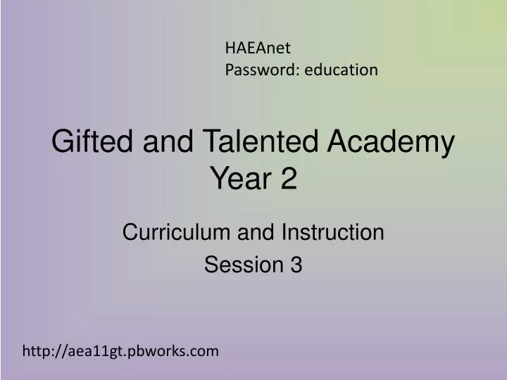 gifted and talented academy year 2