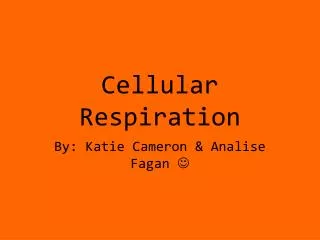 Cellular Respiration