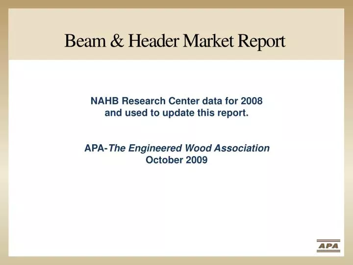 beam header market report