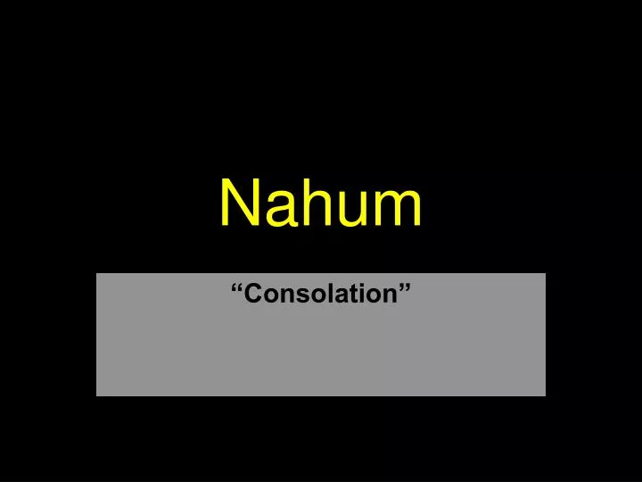 nahum