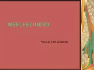 meeleelundid