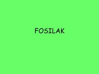 fosilak