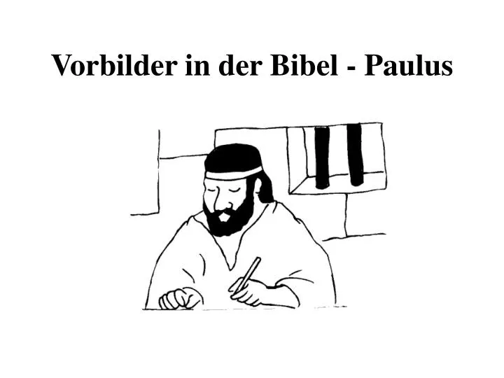 vorbilder in der bibel paulus