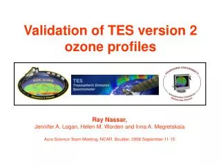 Validation of TES version 2 ozone profiles