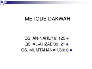 metode dakwah