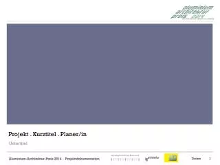 projekt kurztitel planer in
