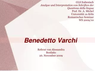 benedetto varchi