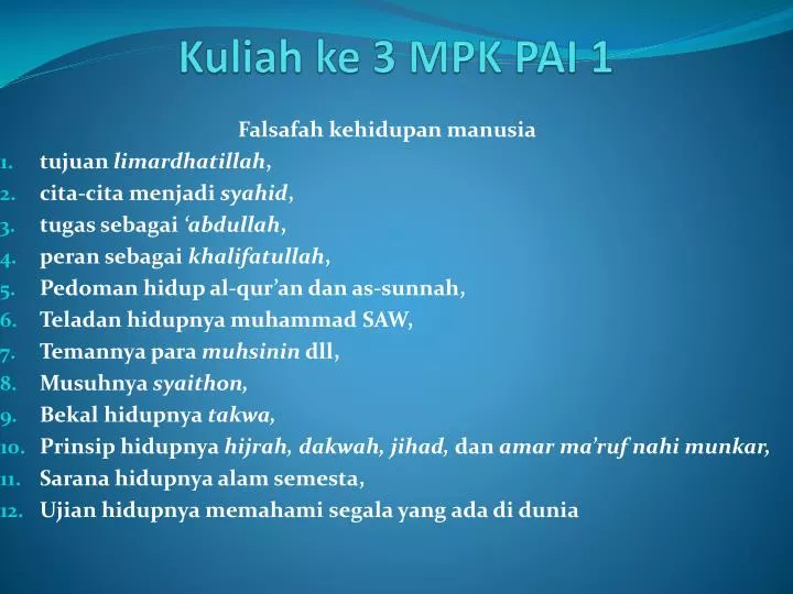 kuliah ke 3 mpk pai 1