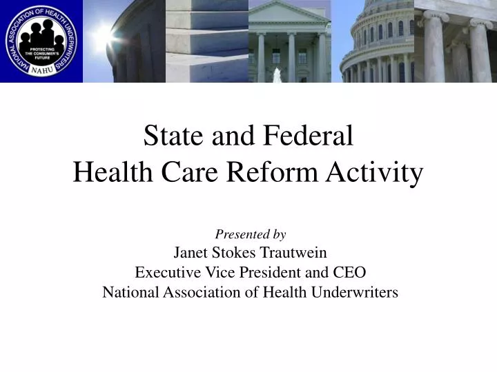 state and federal health care reform activity