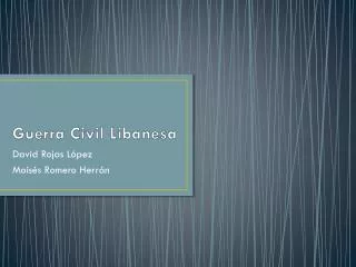 guerra civil libanesa
