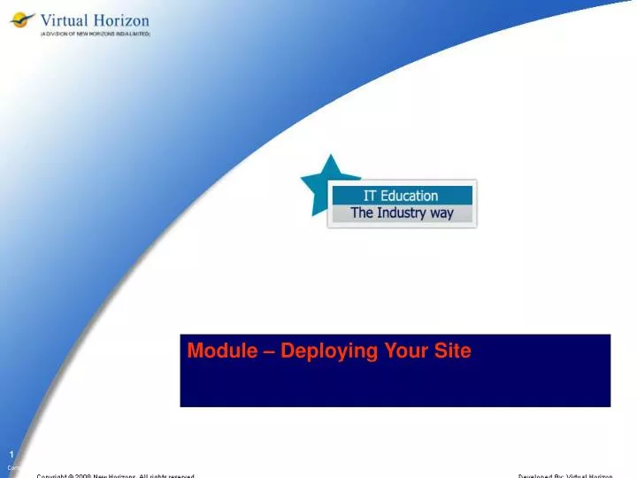module deploying your site