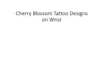 Cherry Blossom Tattoo Designs on Wrist - slide 1