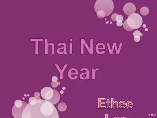 Thai New Year
