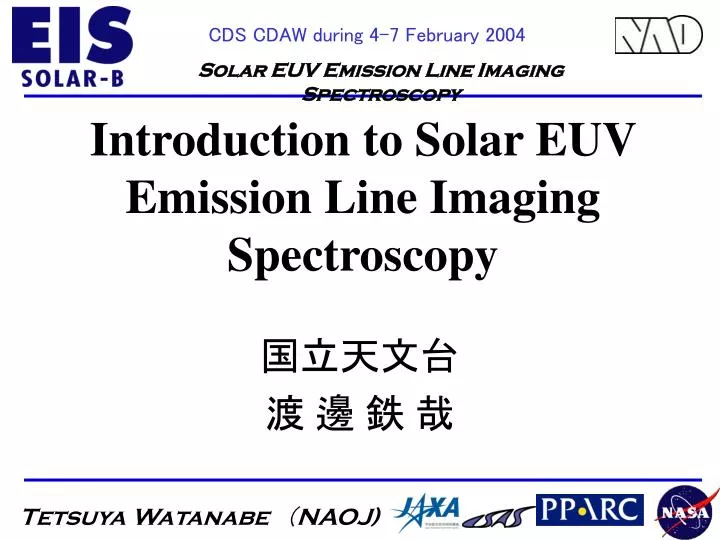 introduction to solar euv emission line imaging spectroscopy