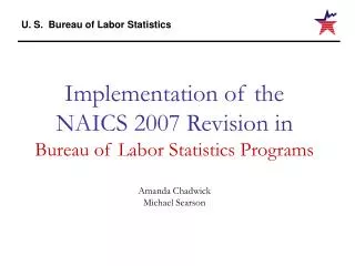 Purpose of NAICS Revision