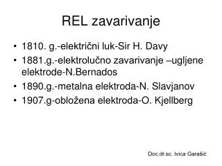 rel zavarivanje