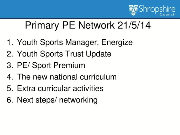 primary pe network 21 5 14