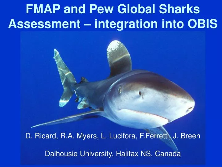 fmap and pew global sharks assessment integration into obis