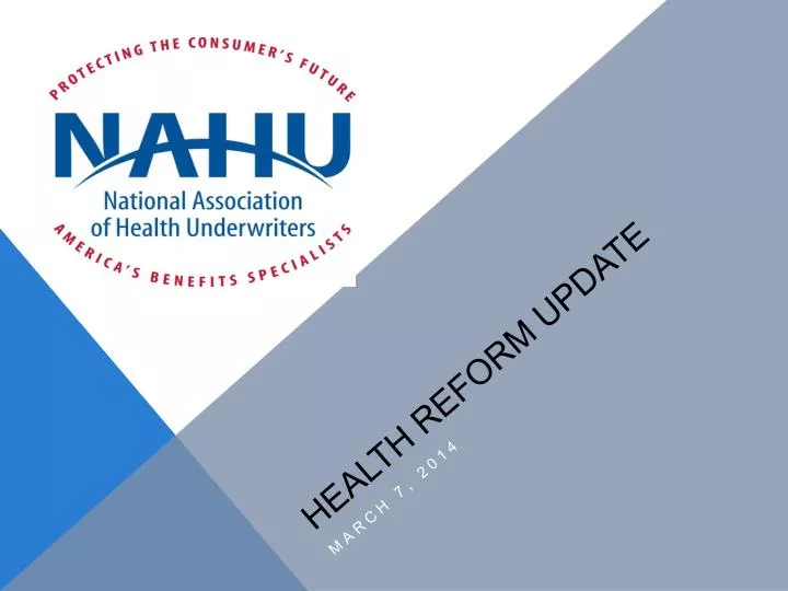 health reform update