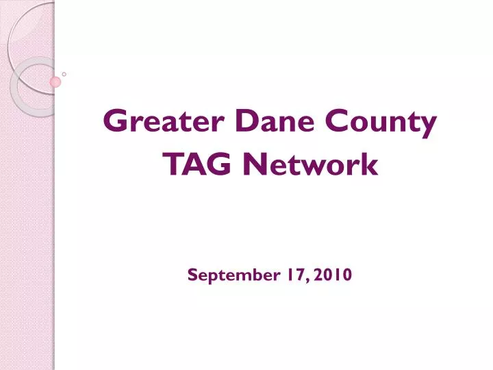 greater dane county tag network september 17 2010