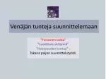 Venäjän tunteja suunnittelemaan - slide 1