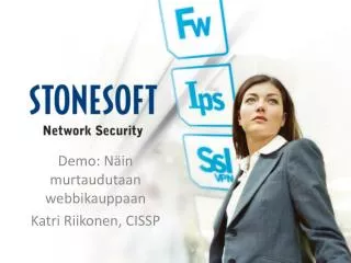 demo n in murtaudutaan webbikauppaan katri riikonen cissp