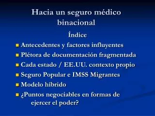 hacia un seguro m dico binacional