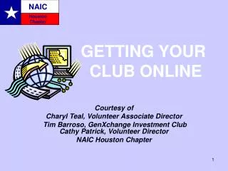 GETTING YOUR CLUB ONLINE