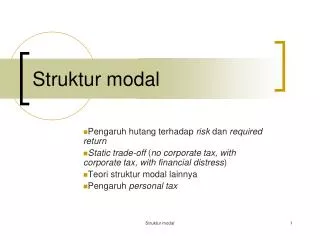 struktur modal