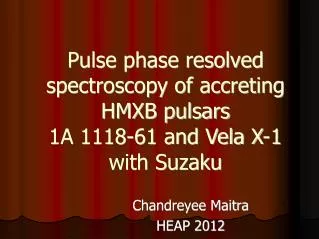 Pulse phase resolved spectroscopy of accreting HMXB pulsars 1A 1118-61 and Vela X-1 with Suzaku