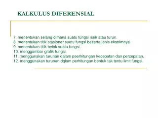 kalkulus diferensial