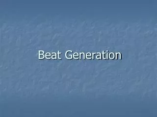 beat generation