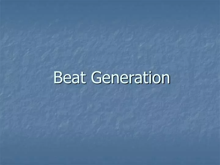 beat generation