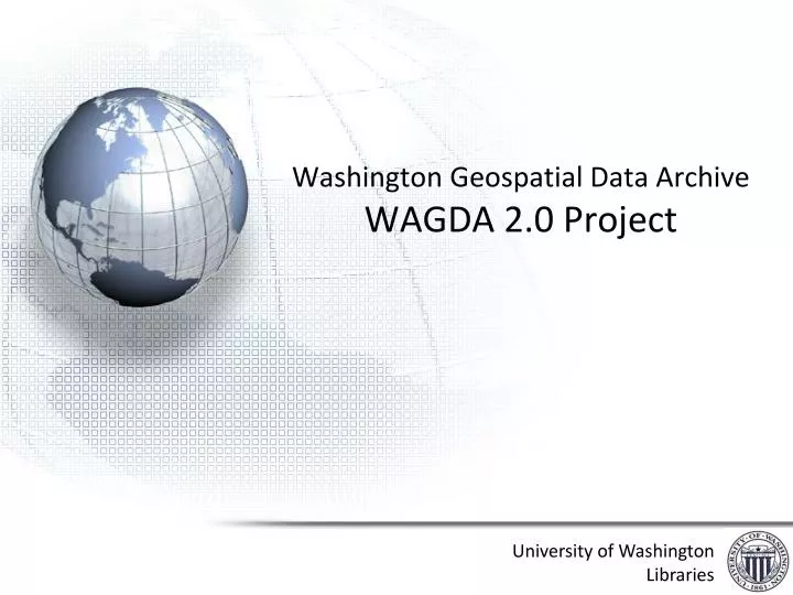 washington geospatial data archive wagda 2 0 project