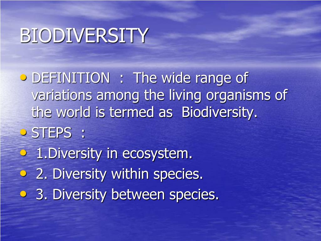 PPT - BIODIVERSITY PowerPoint Presentation, free download - ID:4399825