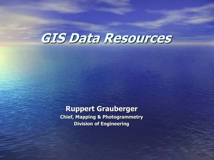 gis data resources