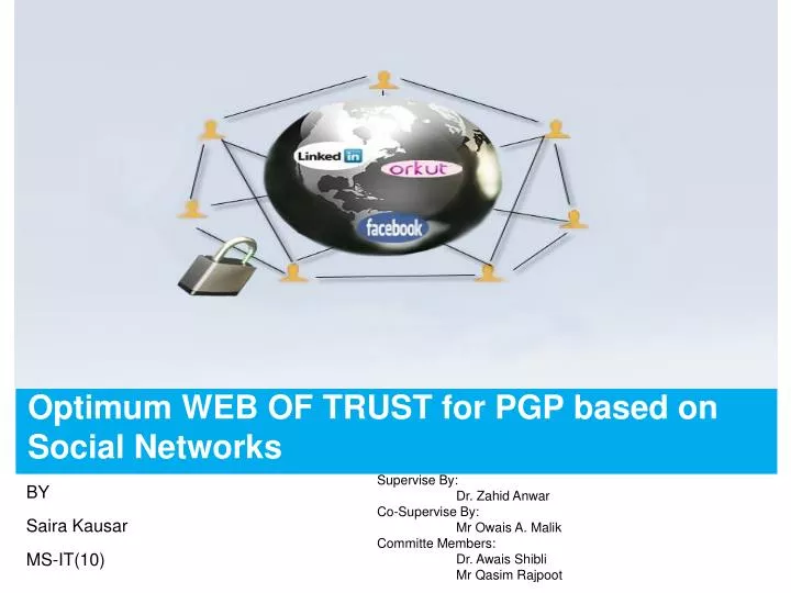optimum web of trust for pgp based on social networks