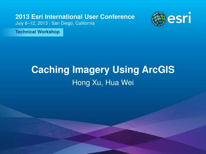 caching imagery using arcgis