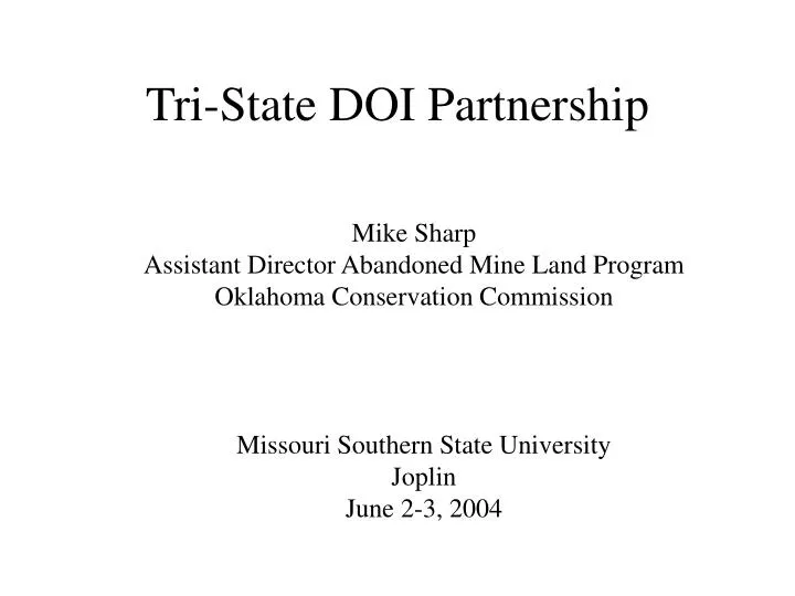 tri state doi partnership