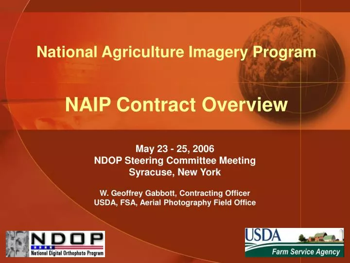national agriculture imagery program naip contract overview