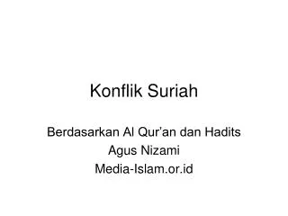 konflik suriah