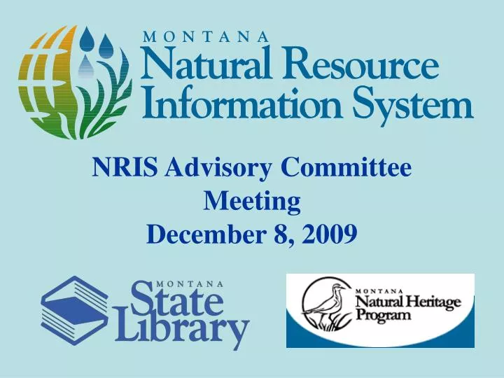 nris advisory committee meeting december 8 2009