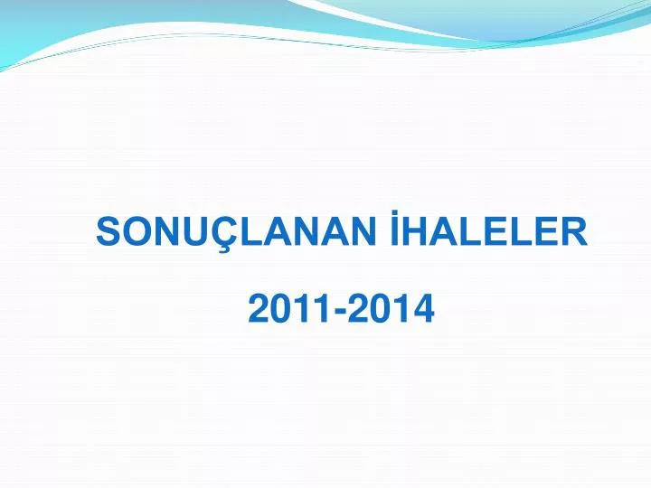 sonu lanan haleler