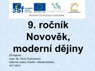 9 ro n k novov k modern d jiny