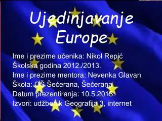 ujedinjavanje europe
