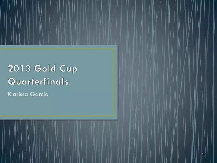 2013 gold cup quarterfinals