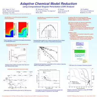 Adaptive Chemical Model Reduction using Computational Singular Perturbation (CSP) Analysis
