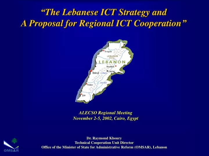the lebanese ict strategy and a proposal for regional ict cooperation