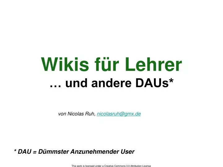 wikis f r lehrer und andere daus