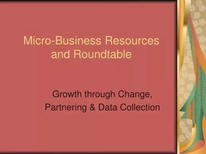 micro business resources and roundtable